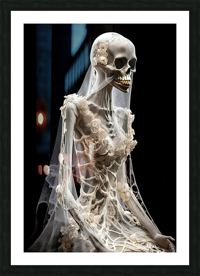 Skeleton Bride 03 Picture Frame print