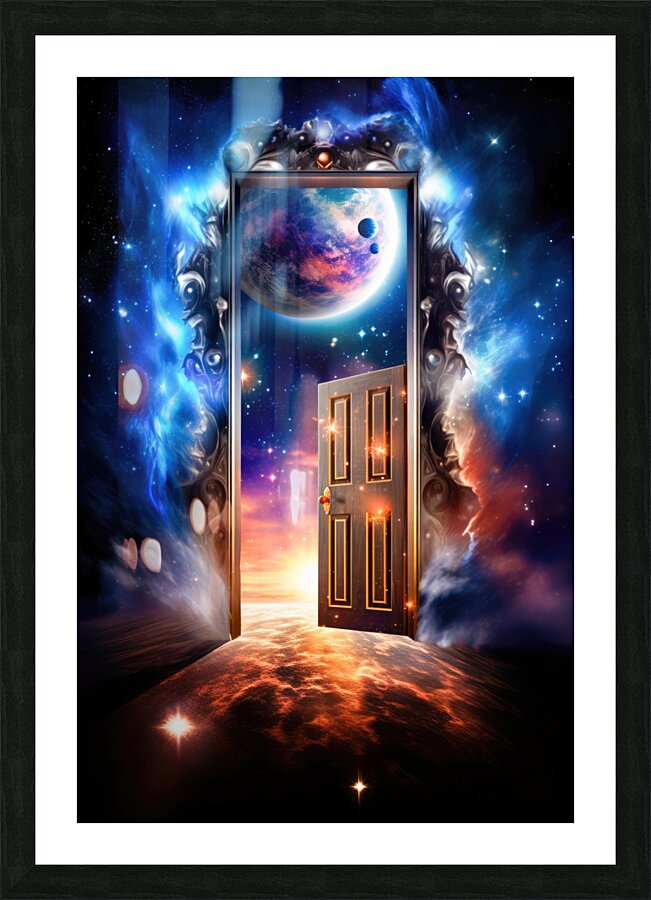 Galaxy Door 01 Picture Frame print