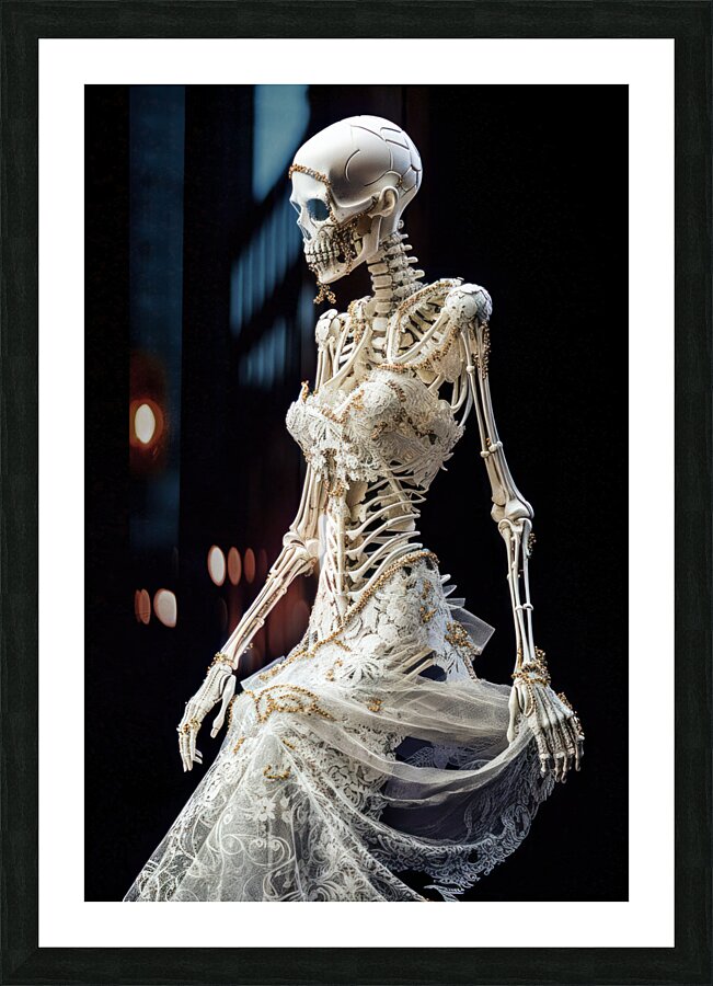 Skeleton Bride 01 Picture Frame print