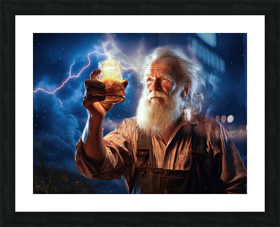 Flash Collector 01 Old Man Picture Frame print