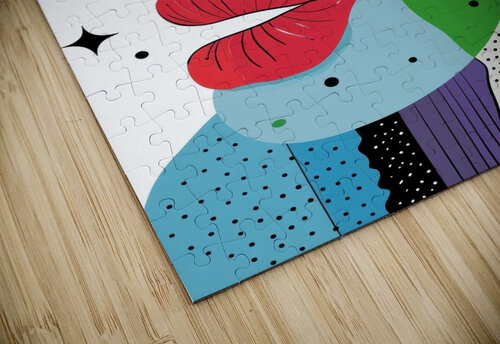 Vivid Whimsy - Abstract Expression Matthias Hauser puzzle