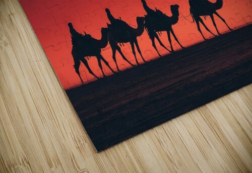 Camel Caravan at Sunset Matthias Hauser puzzle