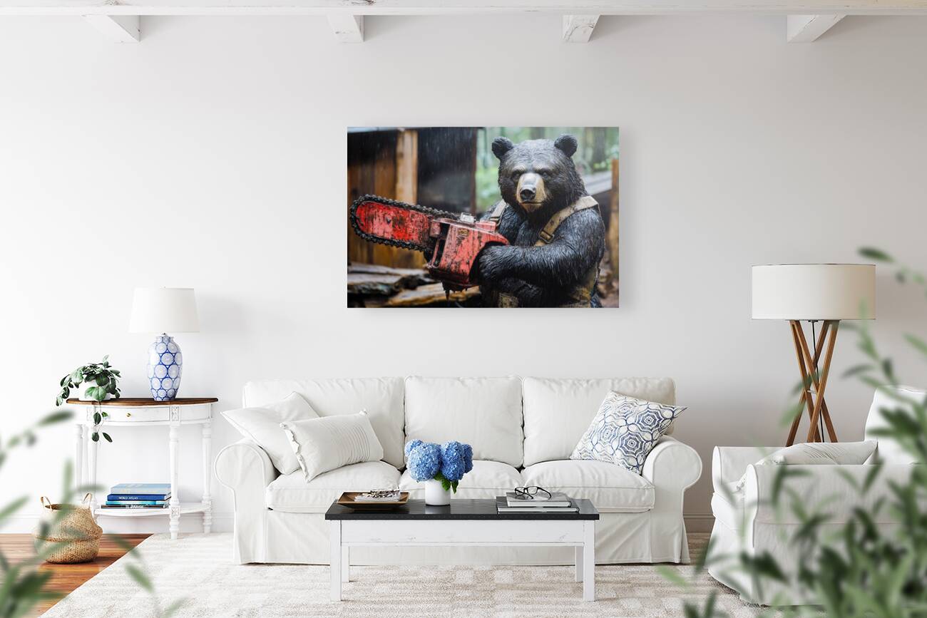 Bear with Chainsaw 01 Reproduction