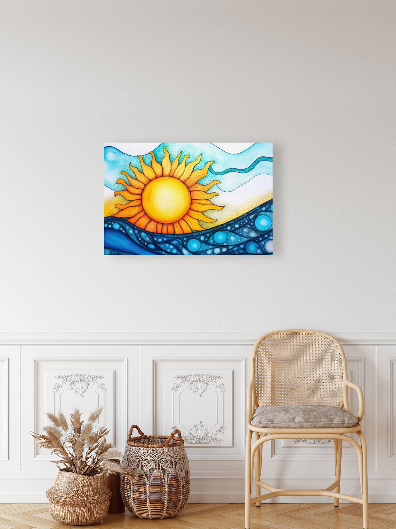 Sunrise Over the Waves Reproduction