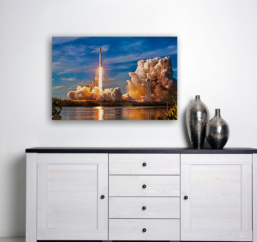Falcon Heavy Rocket launch SpaceX Reproduction