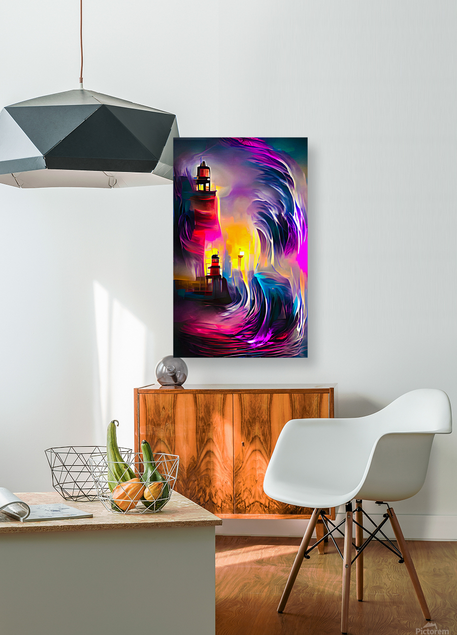 Lighthouse 02 Huge Waves Reproduction