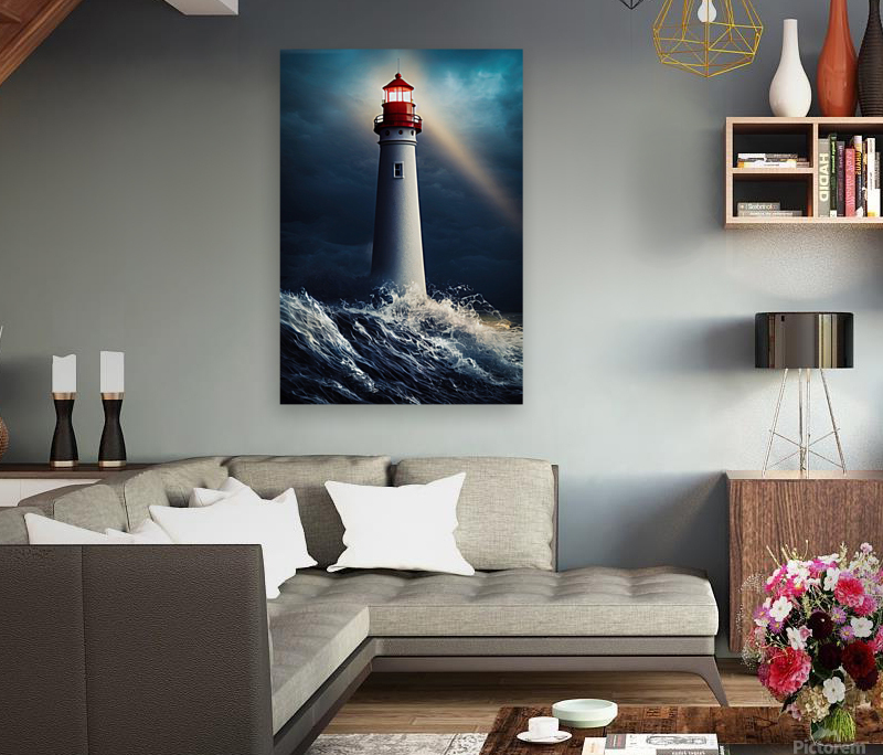 Lighthouse 09 Ocean Waves Reproduction