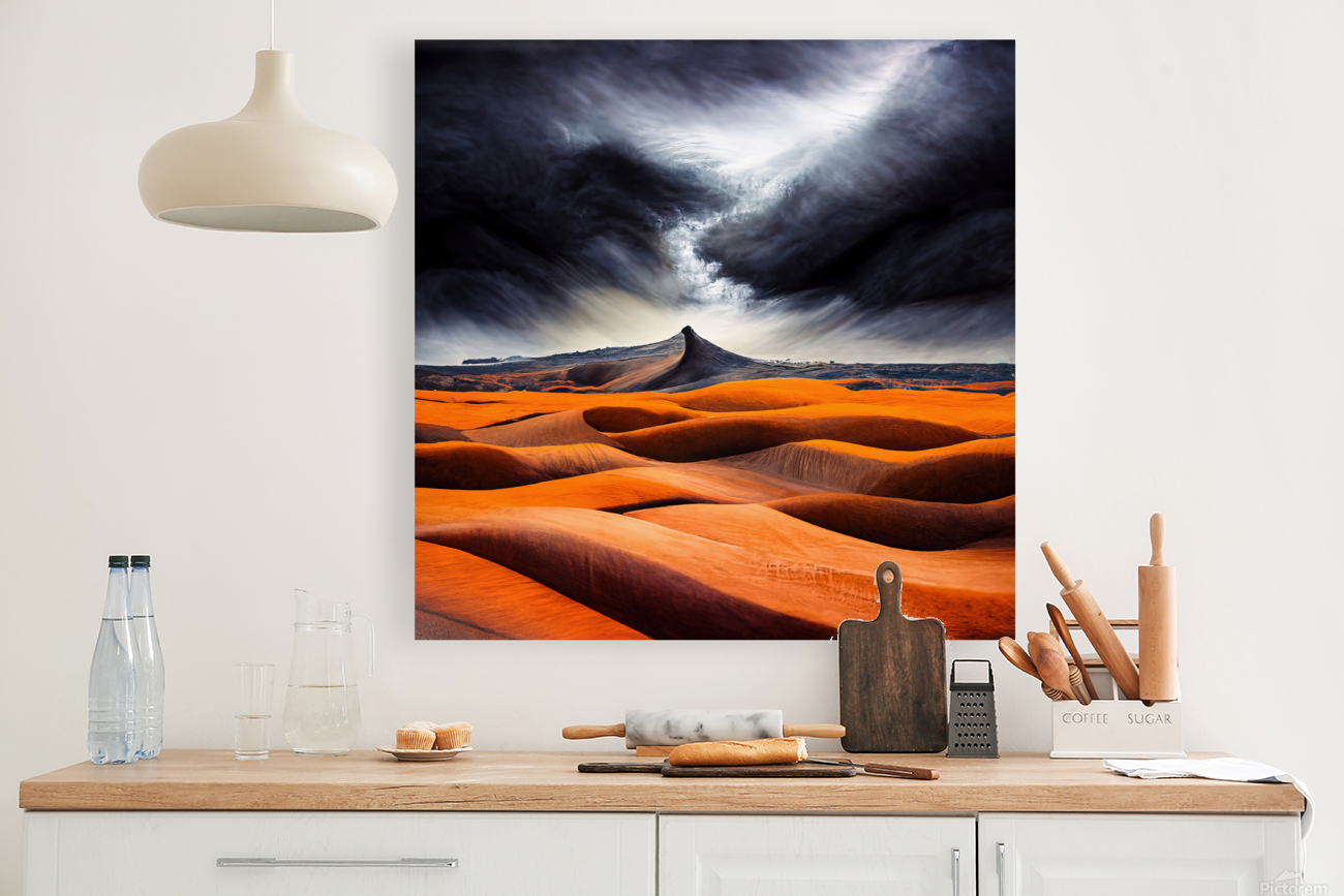 Dramatic Desert Landscape 01 Reproduction