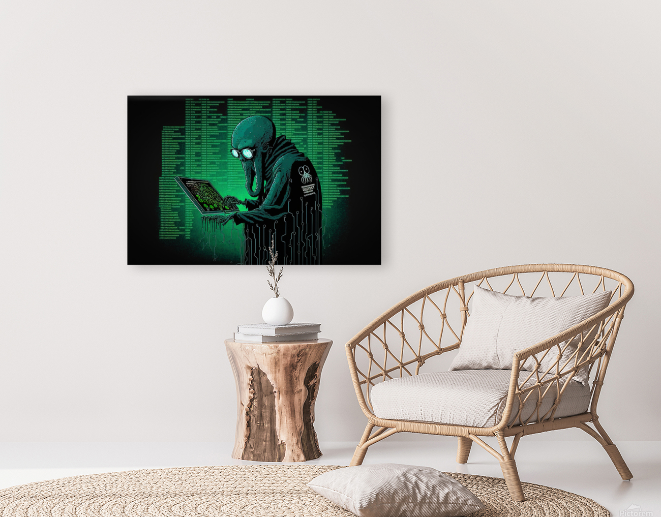 Octopus Hacker writing Code 01 Reproduction