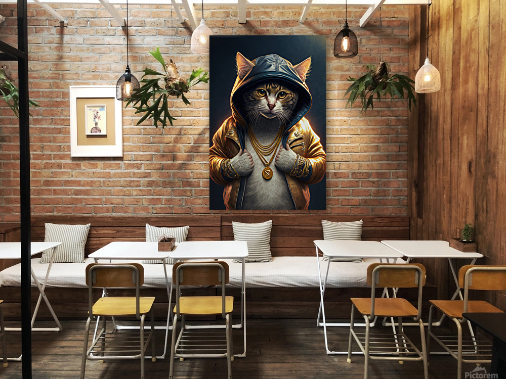 Cool Rapper Cat 03 Reproduction