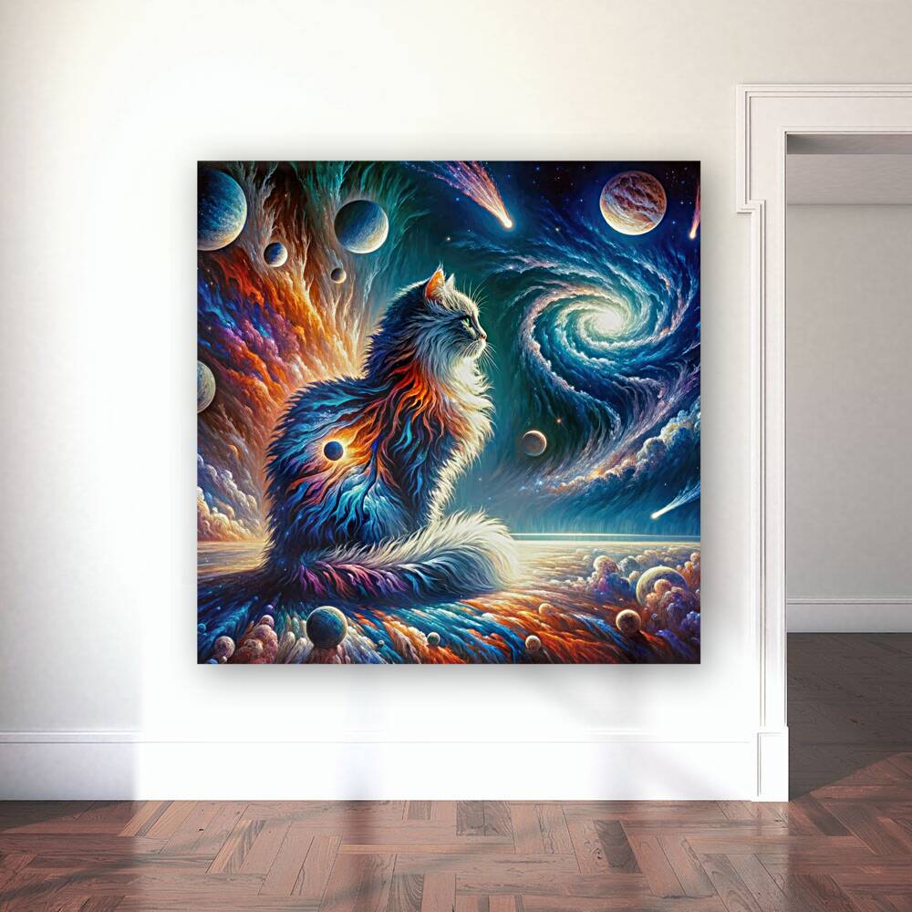 Cosmic Space Cat 01 Reproduction