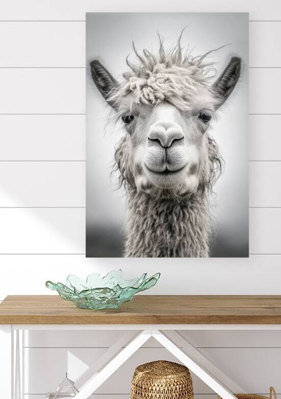 Llama Stare 01 by Matthias Hauser