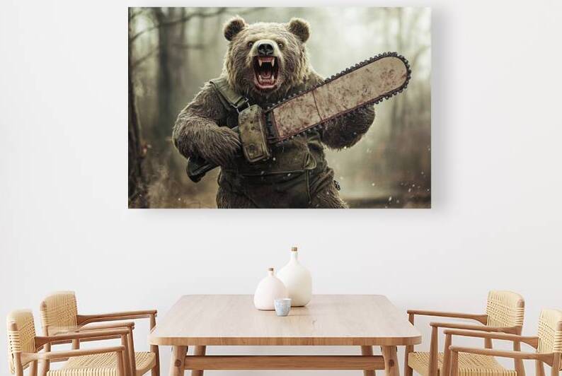 Bear with Chainsaw 02 by Matthias Hauser