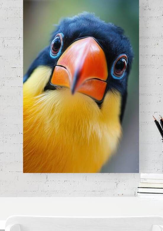 Funny Toucan Bird Portrait by Matthias Hauser