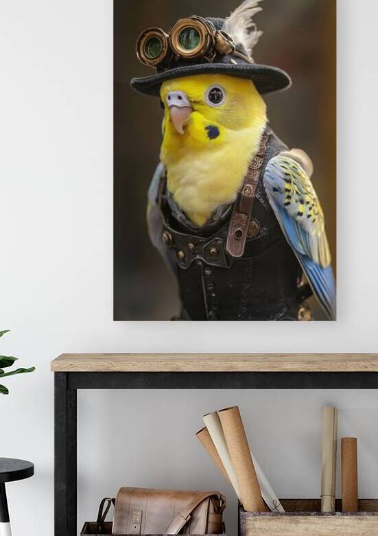 Steampunk Budgie 01 by Matthias Hauser