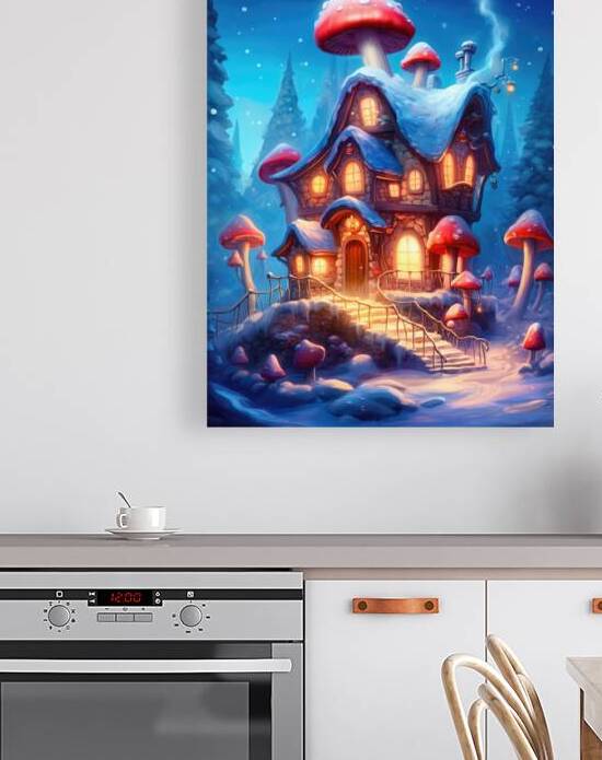 Cozy Mushroom House in Winter 01 by Matthias Hauser