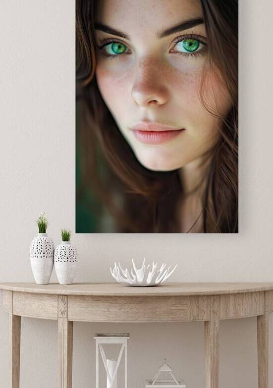 Woman with Green Eyes 01 by Matthias Hauser
