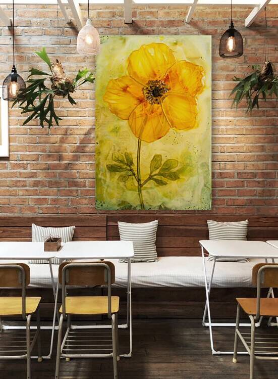 Yellow Flower Art 02 by Matthias Hauser