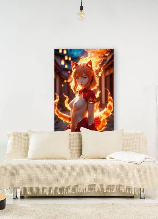 Sexy Anime Fire Fox Girl 01 by Matthias Hauser