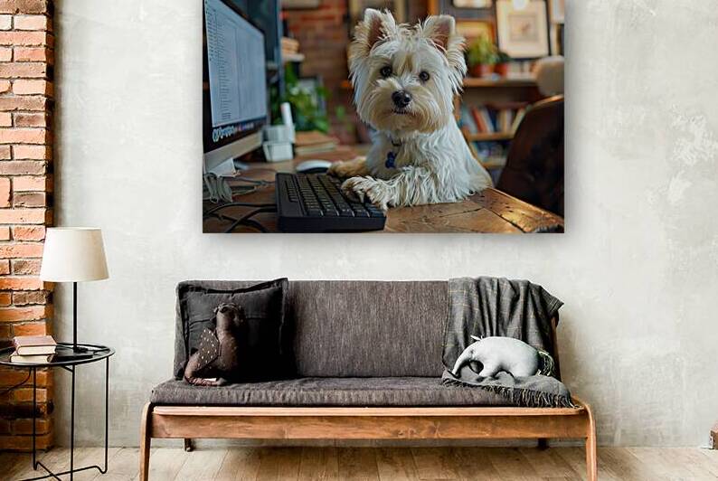 Working like a dog 06 Cute Westie by Matthias Hauser