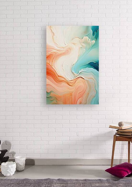 Abstract Pastel Ocean Waves 01 by Matthias Hauser