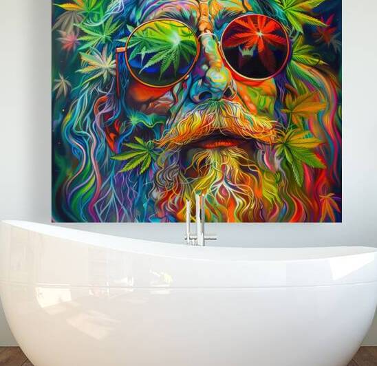 Happy Psychedelic Hippie 19 by Matthias Hauser