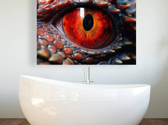 Dragon Eye 01 Red by Matthias Hauser