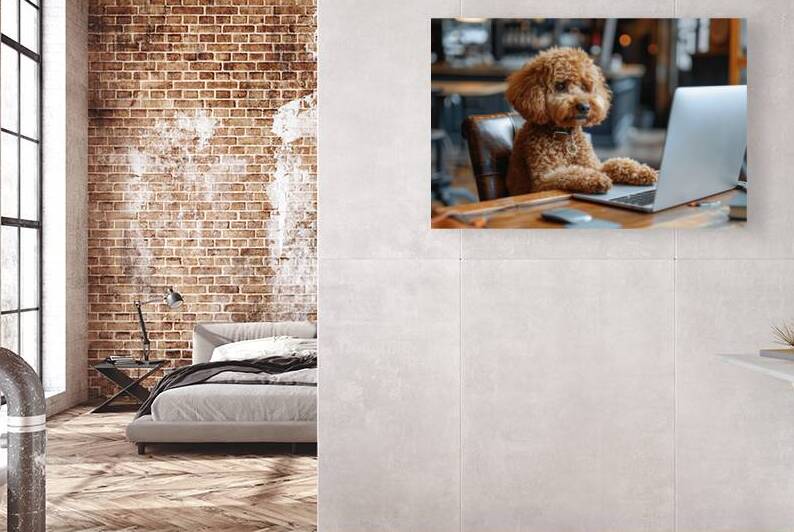 Working like a dog 03 Productive Poodle by Matthias Hauser