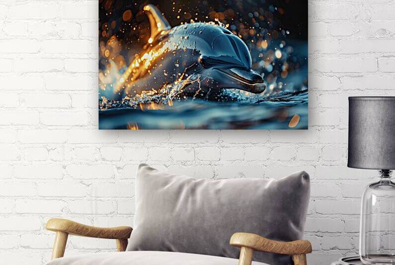 Dolphin 01 Warm Light by Matthias Hauser