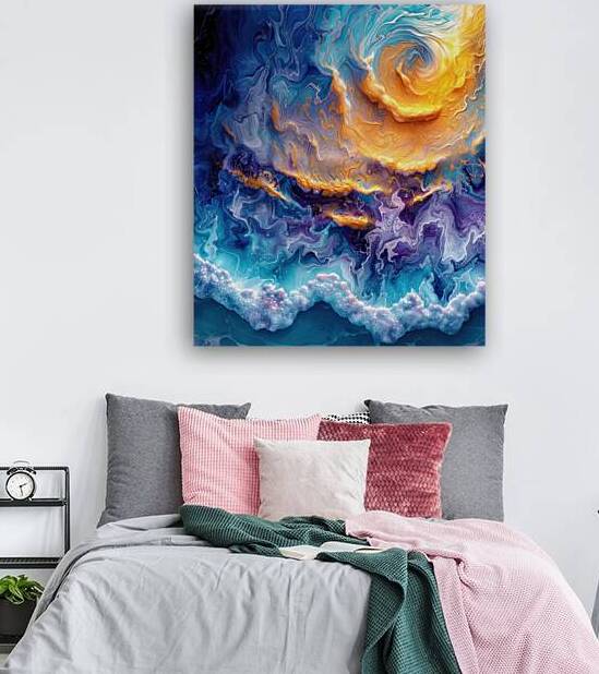 Abstract Art Beach and Ocean 06 by Matthias Hauser
