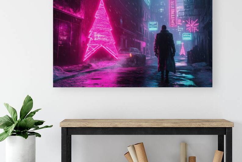 Neon Noel - A Cyberpunk Christmas by Matthias Hauser