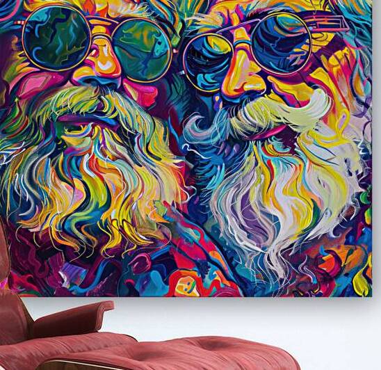 Happy Psychedelic Hippies 02 by Matthias Hauser