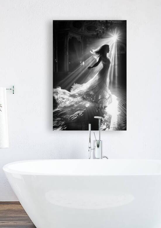 Dancing Woman 01 Black and White by Matthias Hauser