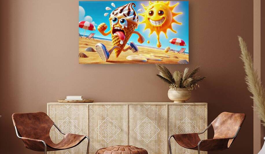 Ice Cream Summer Sun Meltdown by Matthias Hauser