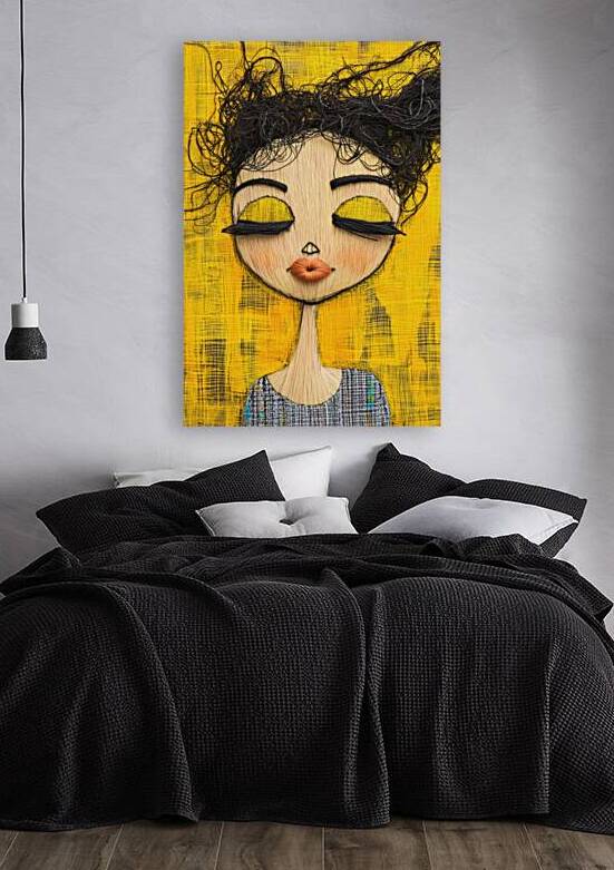 Yarn Woman Dreaming in Yellow by Matthias Hauser