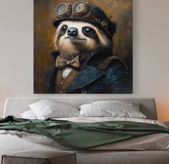 Steampunk Sloth Gentleman by Matthias Hauser