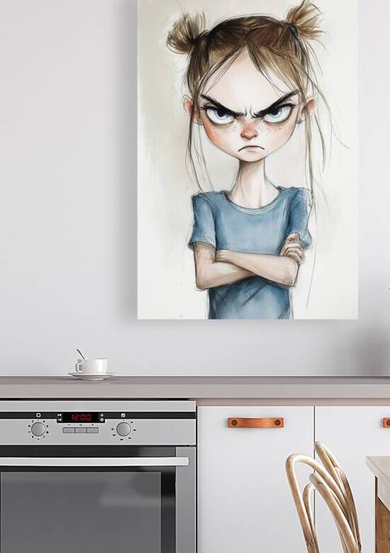 Angry and Mean Girl Staring by Matthias Hauser