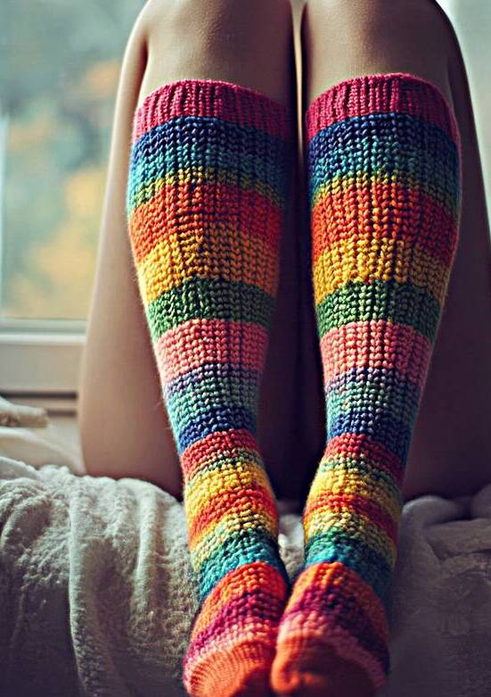 Cozy Colorful Socks by Matthias Hauser