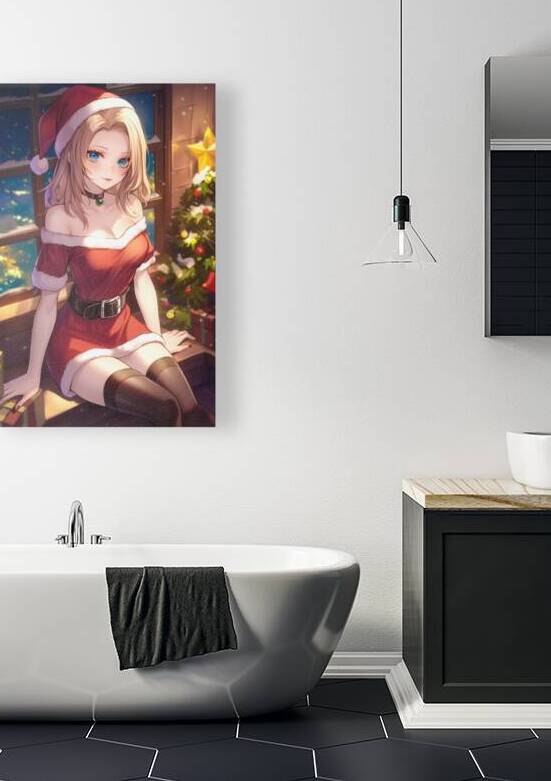 Cute Anime Christmas Woman 01 by Matthias Hauser