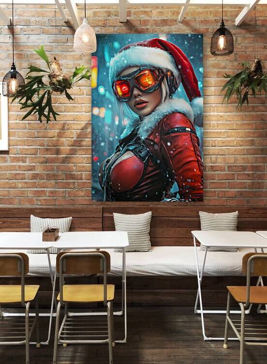 Cyberpunk Santa - Femme Fatale by Matthias Hauser