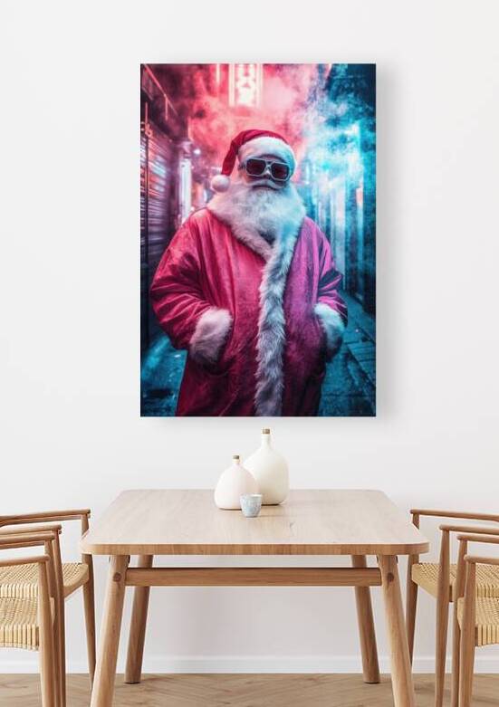 Cool Cyberpunk Santa by Matthias Hauser