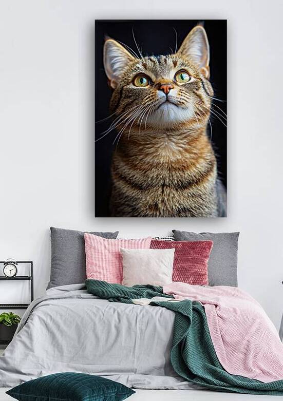Curious Tabby Cat - A Portrait of Wonder by Matthias Hauser
