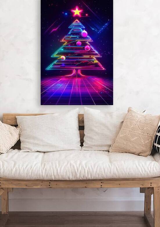 Neon Holiday - Futuristic Christmas Tree by Matthias Hauser