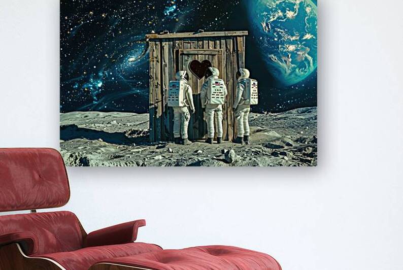 Space Outhouse - A Cosmic Pitstop by Matthias Hauser