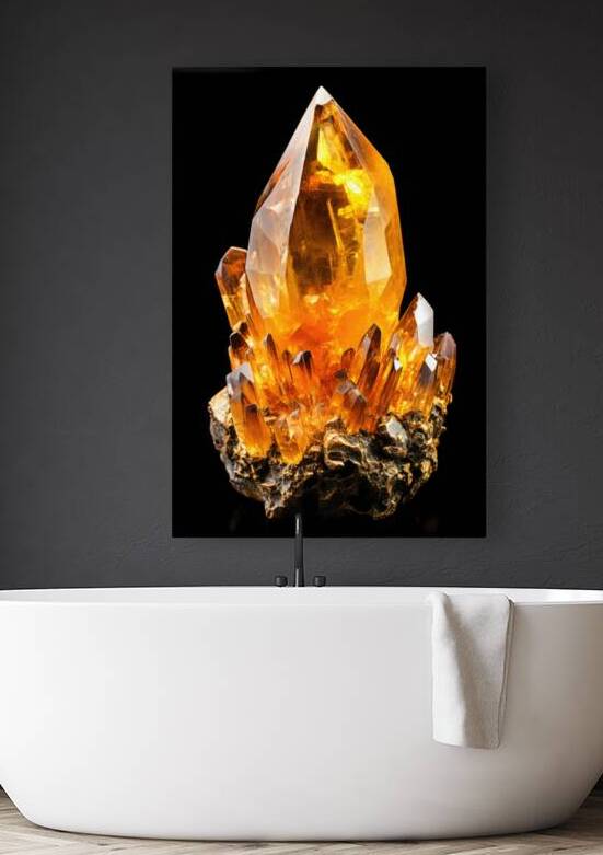 Citrine 01 Healing Crystal by Matthias Hauser