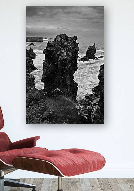 Rugged Coastline between Arnarstapi and Hellnar in Iceland by Matthias Hauser