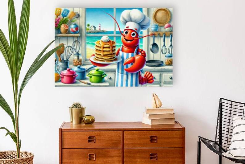Pancake-Loving Lobster Chef by Matthias Hauser