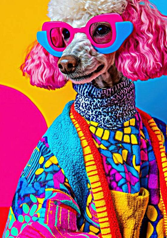 Pop Art Poodle Chic by Matthias Hauser