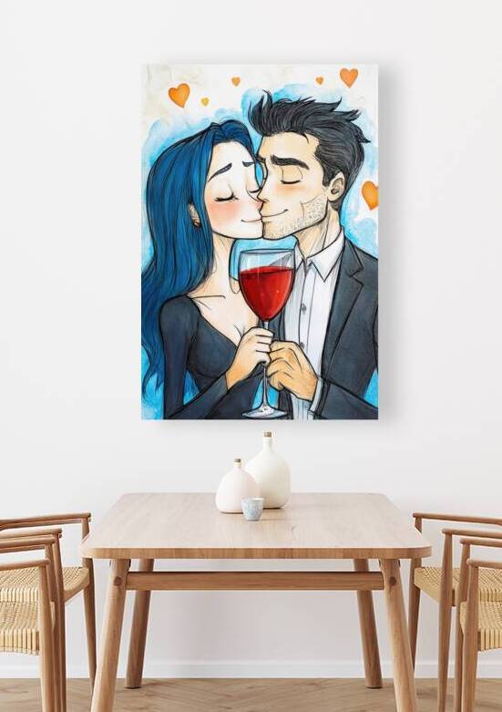 Cute Love Couple - Romantic Toast by Matthias Hauser