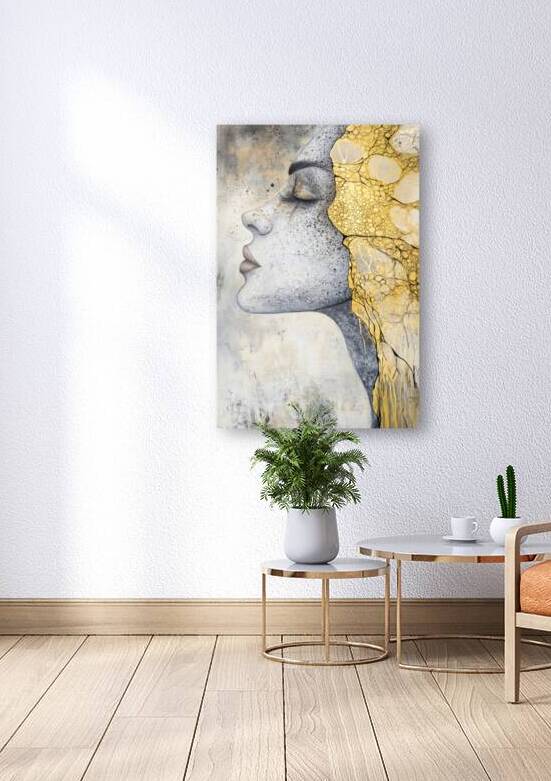 Woman Portrait Silver and Gold by Matthias Hauser